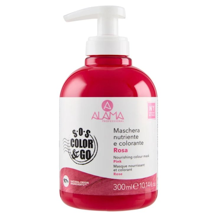 Alama SOS Color & Go Maschera Nutriente e Colorante Rosa 300 ml