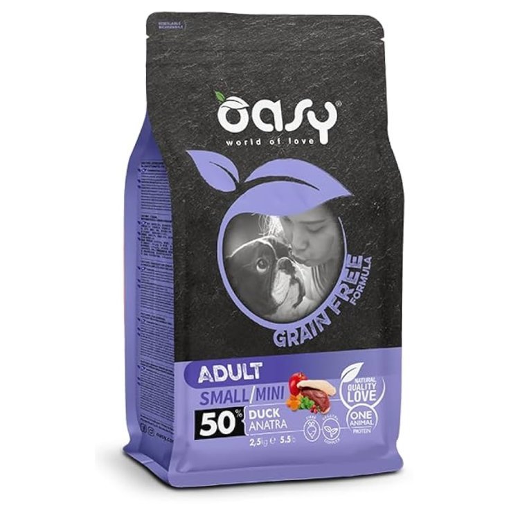 Small/Mini con Anatra Oasy Dog Grain Free 2,5Kg