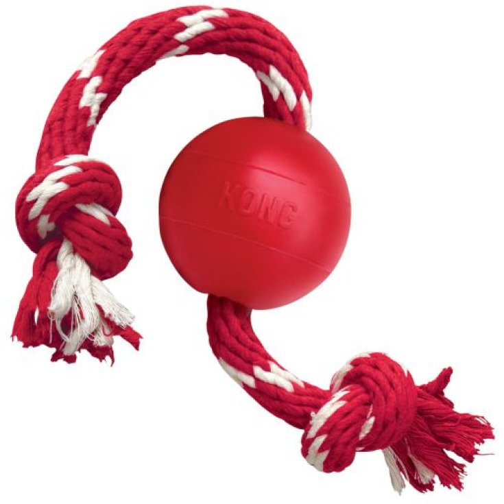 Kong Ball con Corda Colori Assortiti