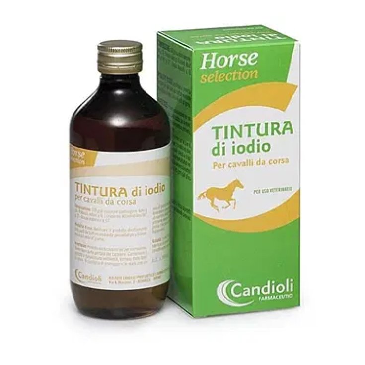 Horse Selection Tintura Di Iodio Per Cavalli Da Corsa Candioli Farmaceutici 220g