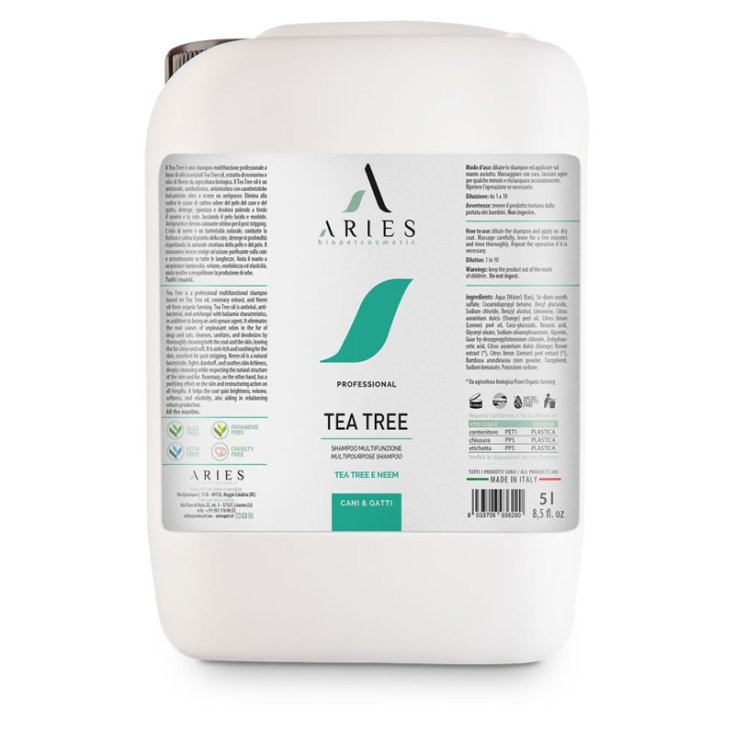 Tea Tree Shampoo Multifunzione ARIES 5 Litri