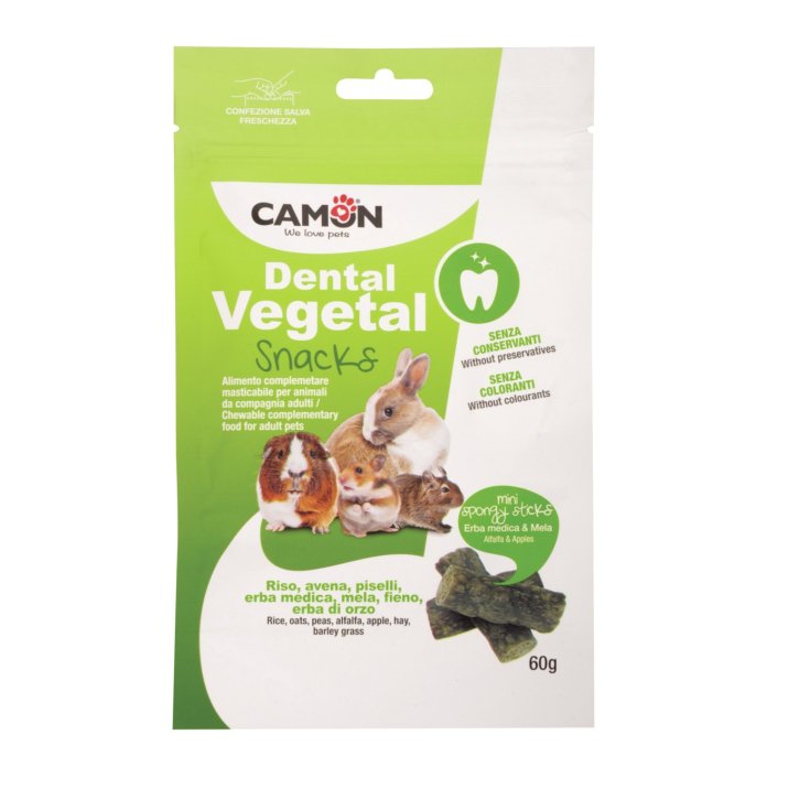 Dental Vegetal Snacks Mini Spongy Sticks Camon 60g