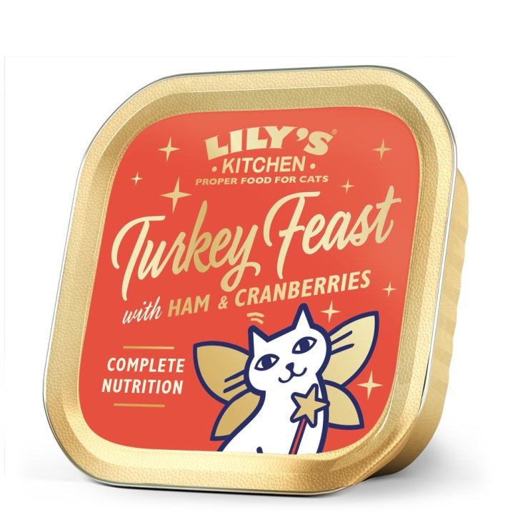 Pat&egrave; di Tacchino Prosciutto Mirtilli Lily's Kitchen Cat 85g