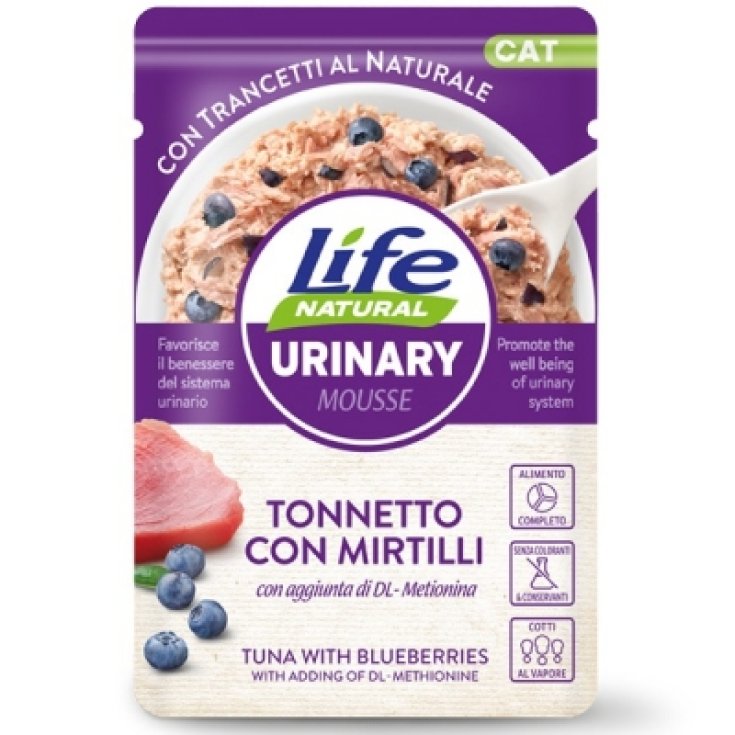 Urinary Mousse Tonnetto & Mirtilli Life Cat Natural 70g