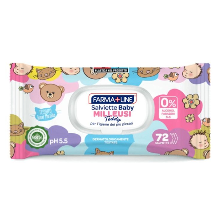 Salviettine Baby Milleusi FARMALINE 72 Pezzi