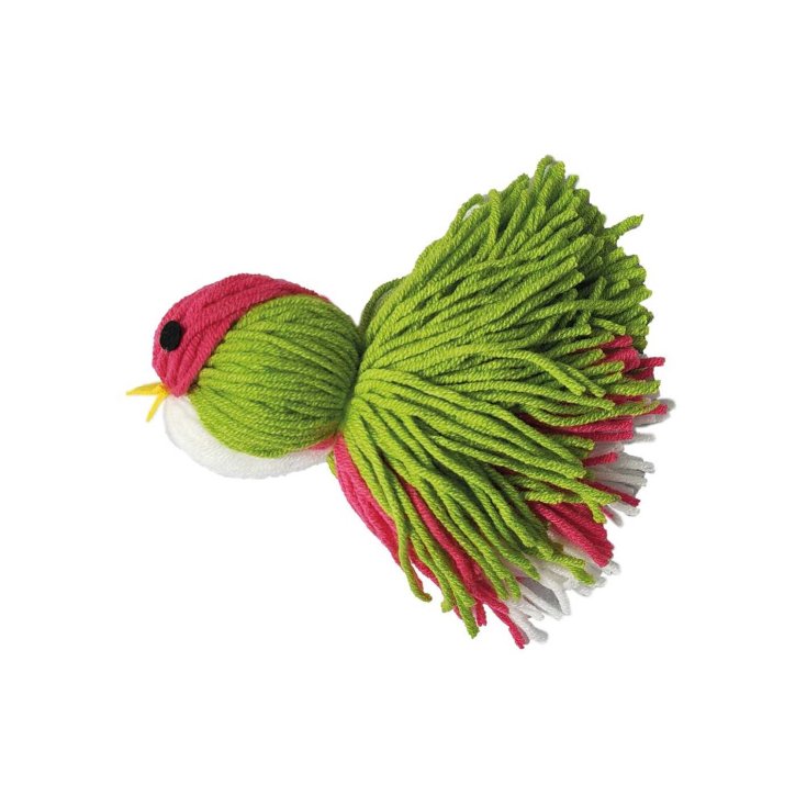 Gioco per gatti Uccellini Birdie Record Verde 12cm