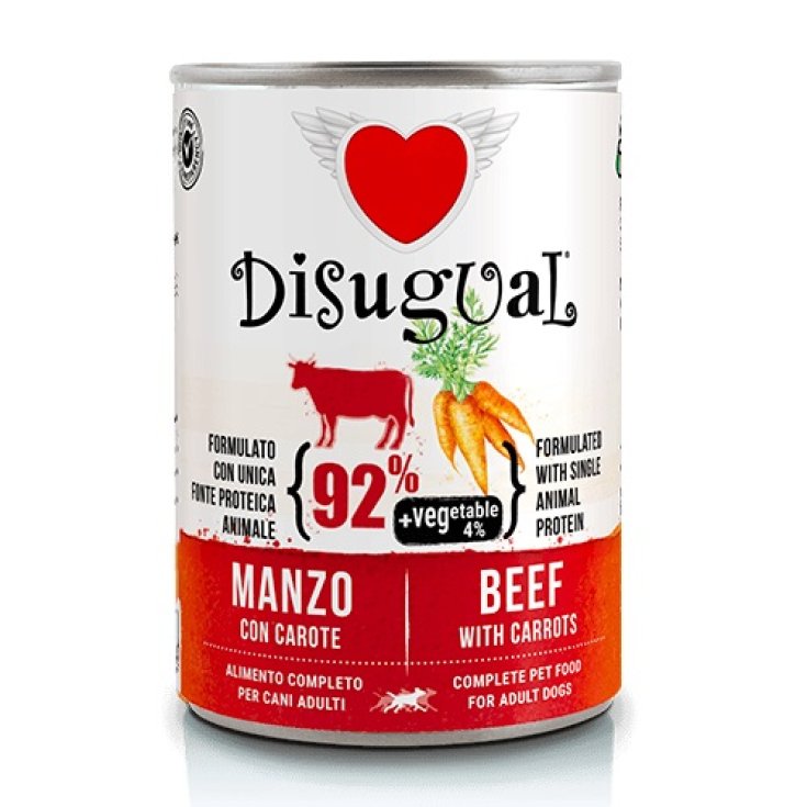 Vegetable Manzo & Carote Disugual Dog 400g