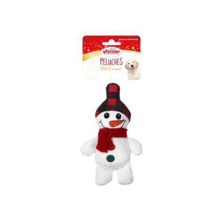 Gioco per Cani Natalizio con Squeaker Pupazzo di Neve