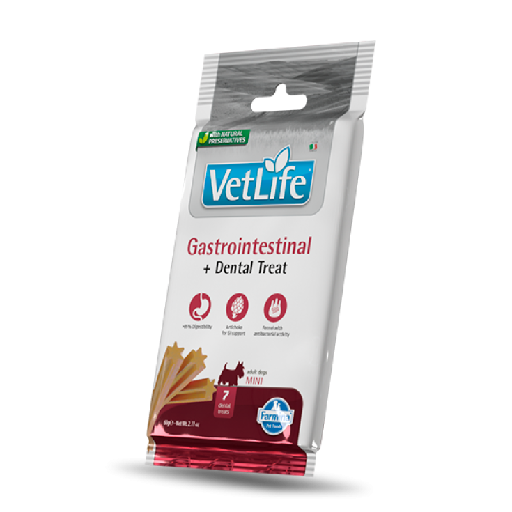 VetLife Dental Treat Gastrointestinal Mini Farmina 60g