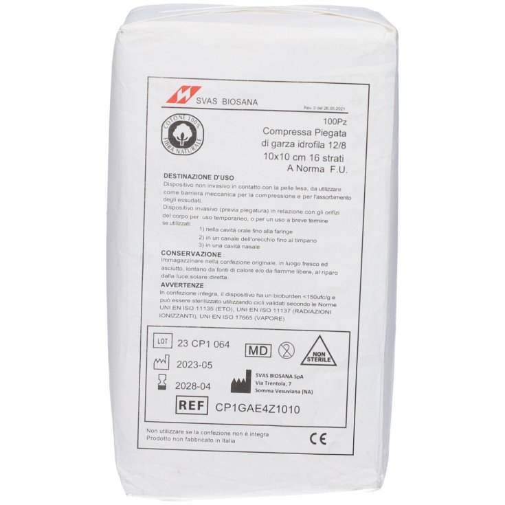 Garza 16 Strati 10X10Cm 100 Pezzi