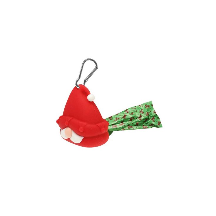 Dispenser Portasacehtti Babbo Natale Rosso con Rotolo Record