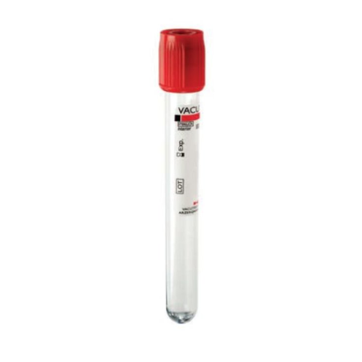 Provetta Perforabile 10ml Rossa 100 Pezzi