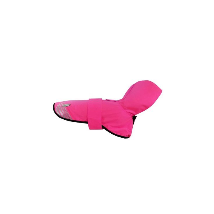 Neon Impermeabile con Cappuccio Rosa Fluo Tg.XXL