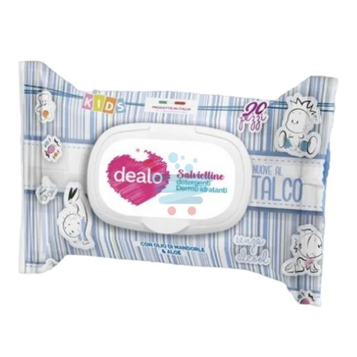 Kids Salviette Igienizzanti Talco Dealo 20 Pezzi