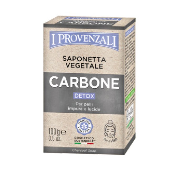 Saponetta Vegetale al Carbone I PROVENZALI 100g