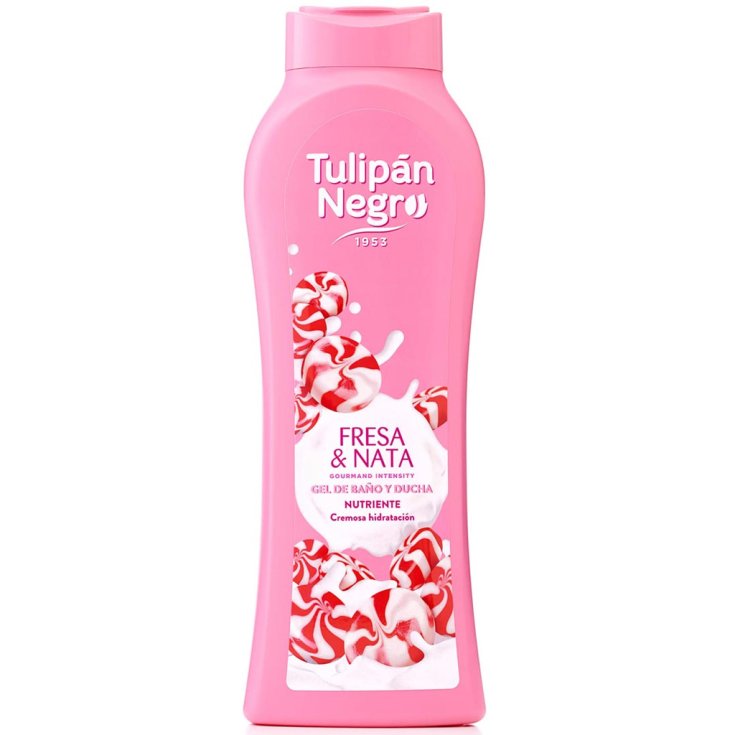 Bagnoschiuma Gel Fresa & Nata Tulipan Negro 650ml