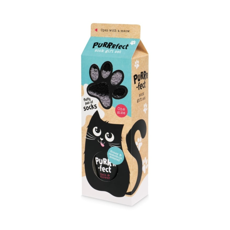 Shower Gel + Calzini Donna Treffina Purrfect 1 Kit