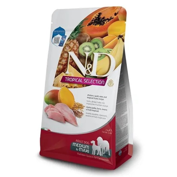 Tropical Selection con Pollo Cane Adulto Medium/Maxi&nbsp;N&D Farmina 2Kg