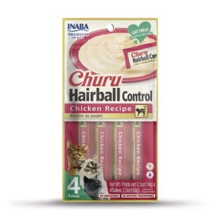 Churu Hairball Control Pollo Inaba 4 Tubi