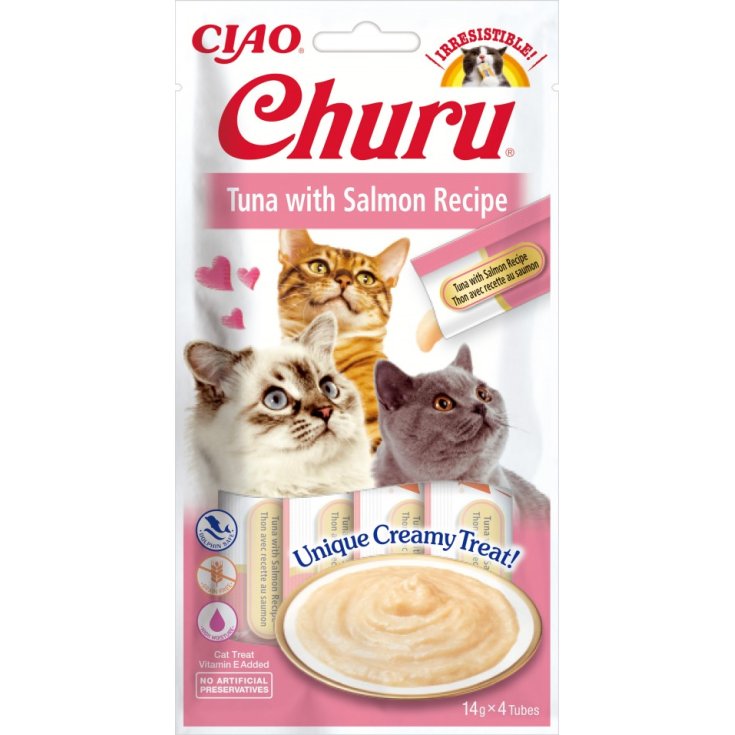 Churu Tonno E Salmone Ciao 4x14g