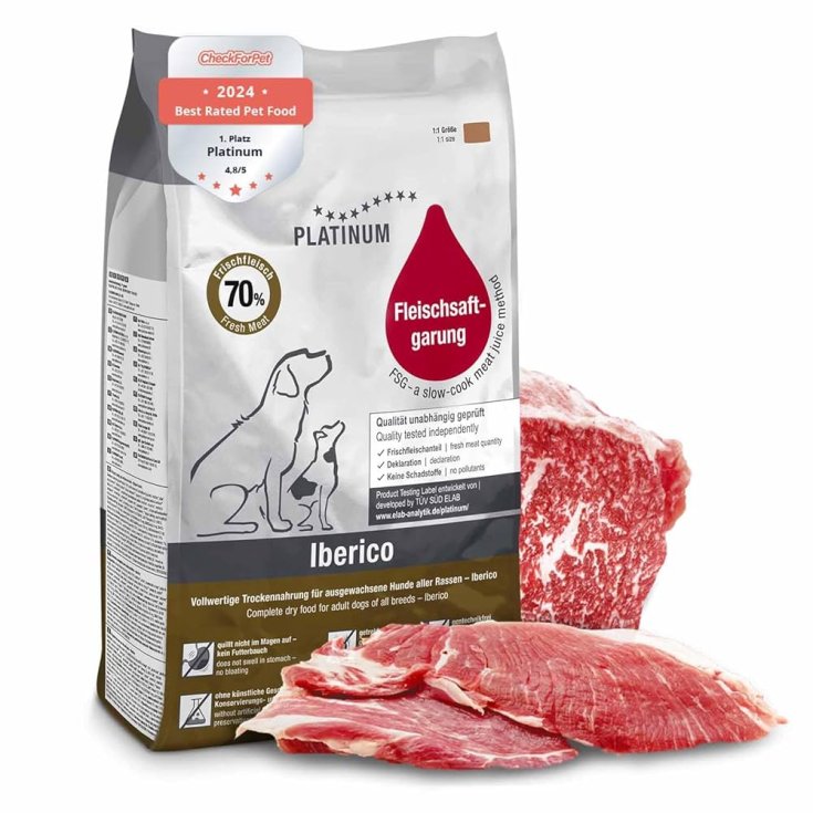 Crocchette Semiumide per Cani Platinum Adult Iberico 5Kg