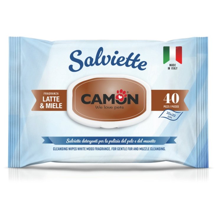 Salviette Latte e Miele Camon 40 Pezzi