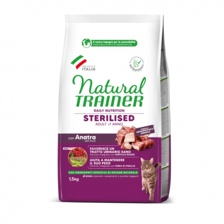 Cat Adult Sterilised Anatra Natural Trainer 1,5Kg