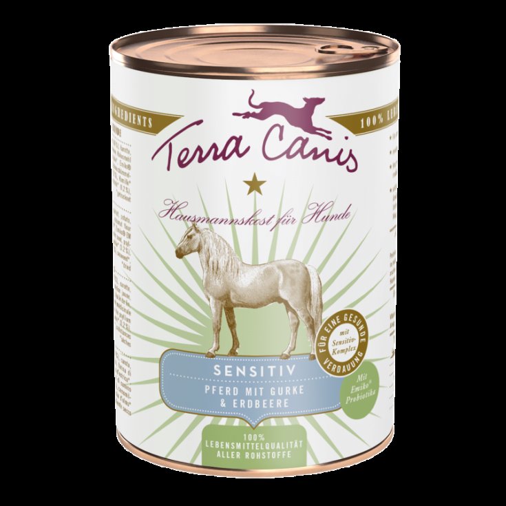 Sensitive Cavallo Con Cetriolo E Fragola Terra Canis 400g