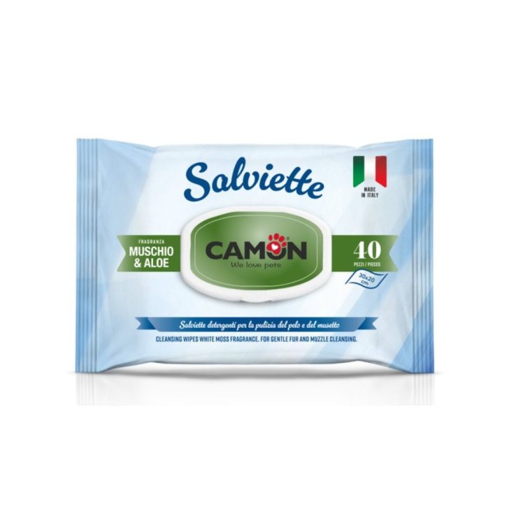 Salviette Muschio E Aloe Camon 40 Pezzi