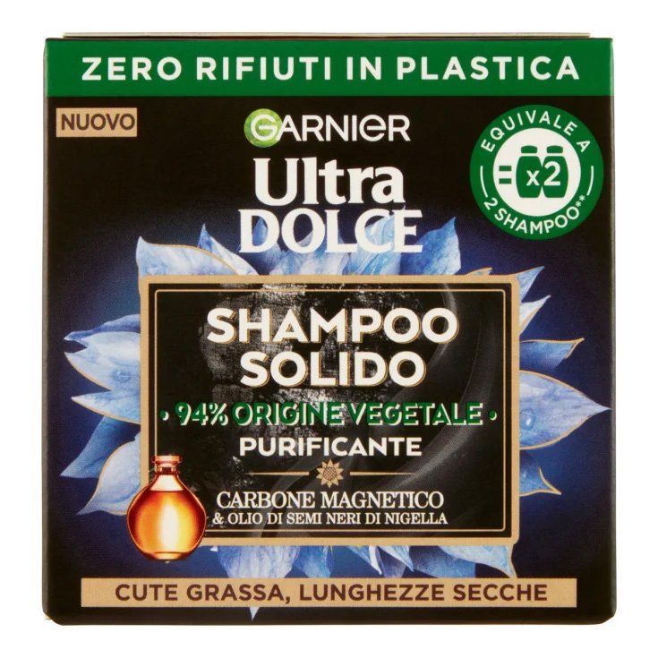 Ultra Dolce Shampoo Solido Carbone GARNIER 60g