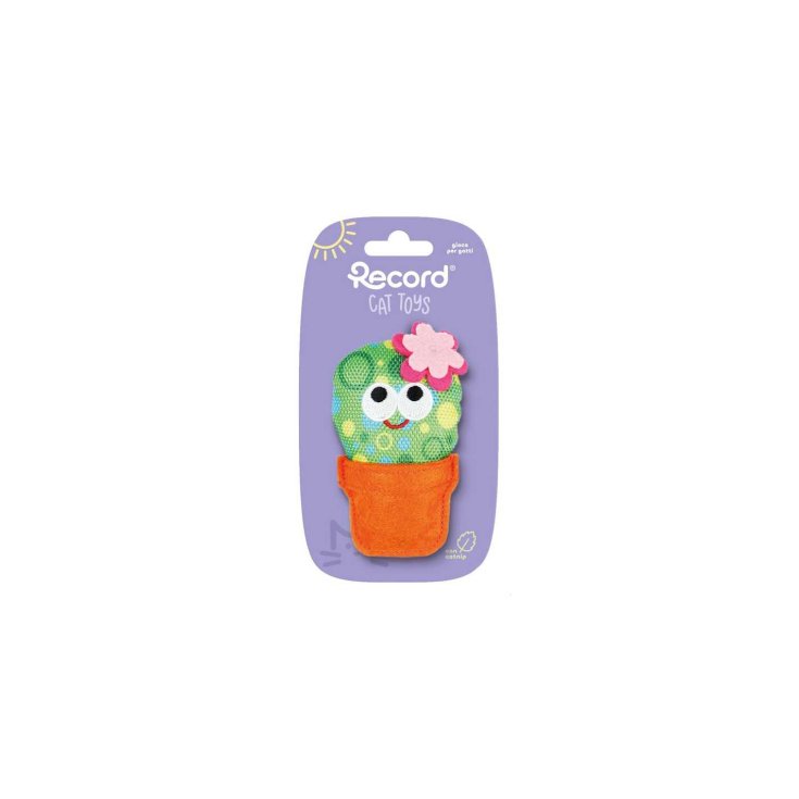 Gioco Per Gatto Con Catnip Cactus Verde/Arancione Record 1 Pezzo