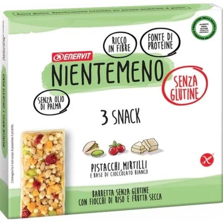 Barrette Pistacchi Mirtilli Nientemeno 3 Pezzi