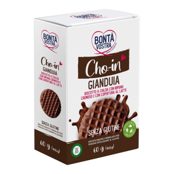 Cho-In Gianduia Biscotto A Cialda Bont&agrave; Vostra 4x15g