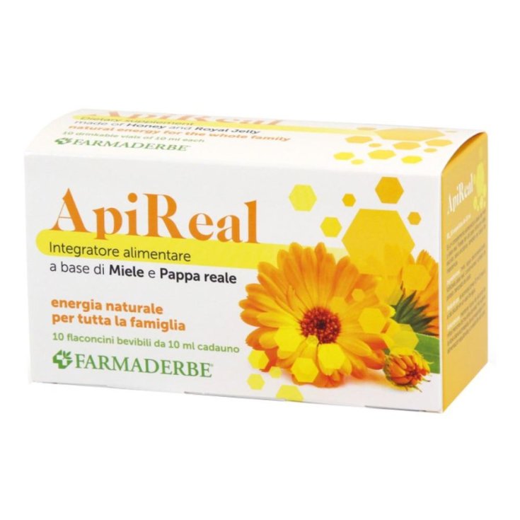 ApiReal Pappa Reale Farmaderbe 10 Flaconcini Da 10ml