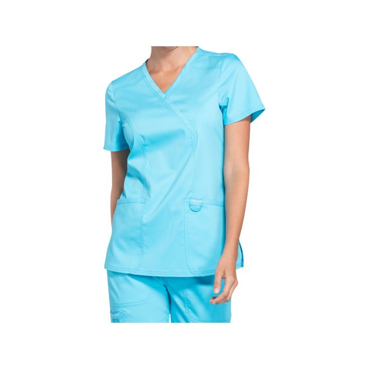Casacca Finto Incrocio Cherokee Revolution - Donna XS - Turchese GIMA
