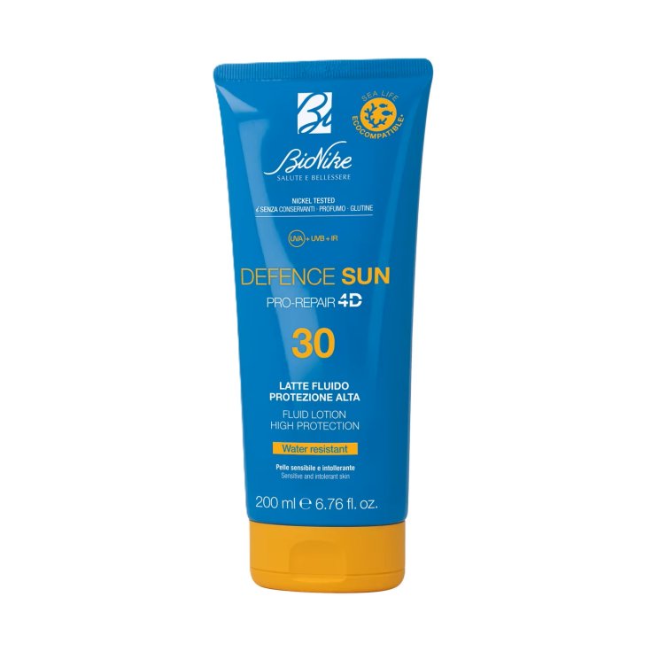 Latte Fluido SPF30 Defence Sun BioNike 200ml Latte Fluido SPF30 Defence Sun BioNike 200ml