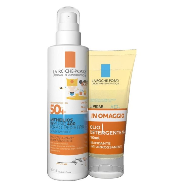 Latte Solare Bambino&nbsp;SPF50+ Anthelios + Olio Detergente Lipikar La Roche Posay