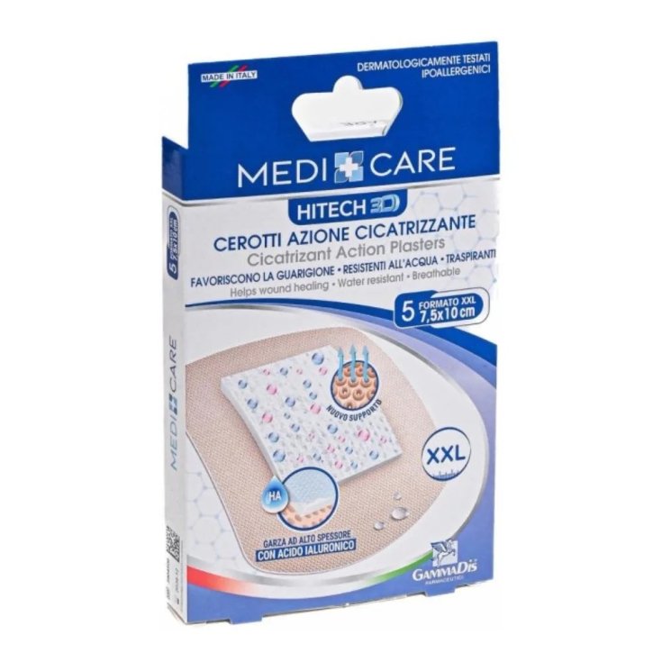 Cerotti Cicatrizzanti 10x7,5cm Hitech 3D 5 Pezzi
