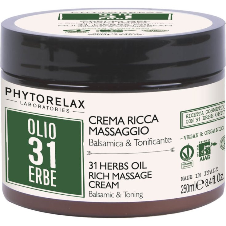 Olio 31 Erbe Crema Ricca Massaggio Phytorelax 250ml