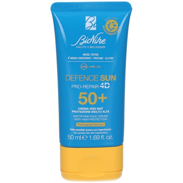 Defence Sun Spf50+ Crema Viso Mat BioNike 50ml Defence Sun Spf50+ Crema Viso Mat BioNike 50ml