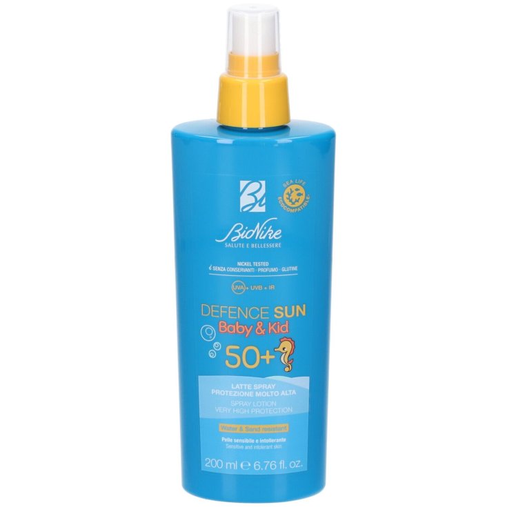 Defence Sun SPF50+ Baby&Kid Latte Spray BioNike 200ml Defence Sun SPF50+ Baby&Kid Latte Spray BioNike 200ml