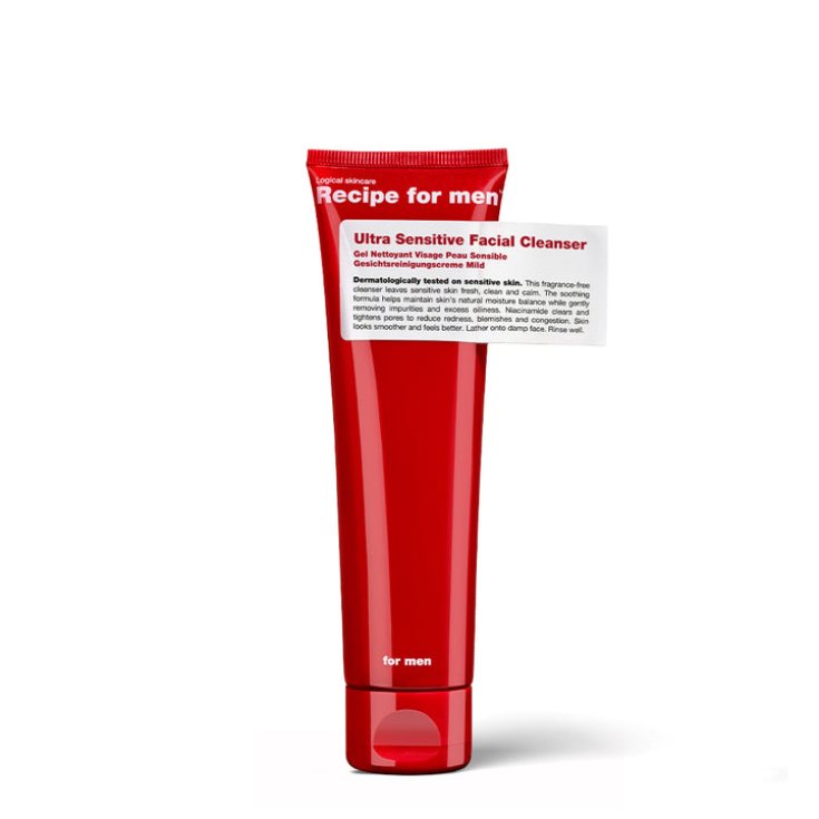 Ultra Sensitive Facial Cleanser Recipe For Men 100ml