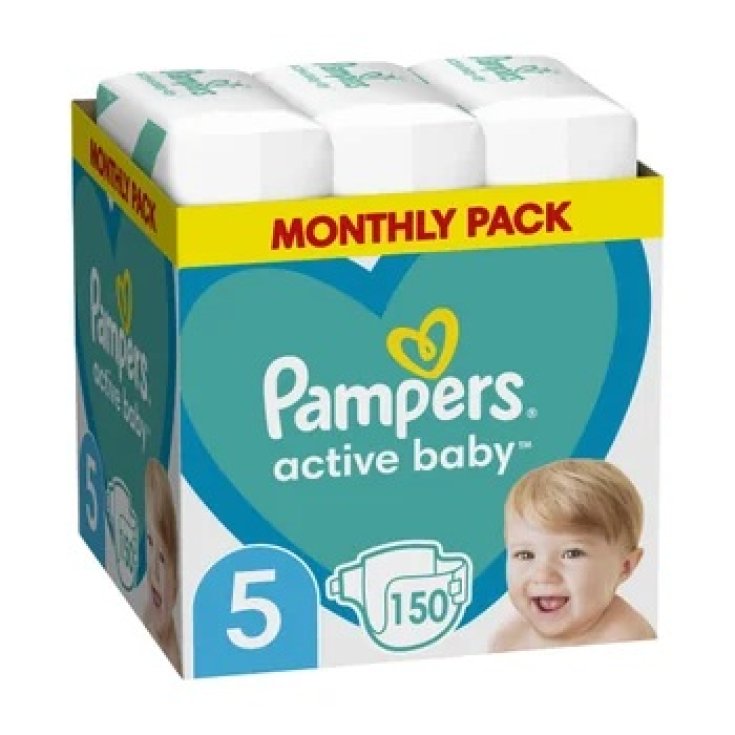 Pampers Active Baby Nappies 5X150 11-16 Kg