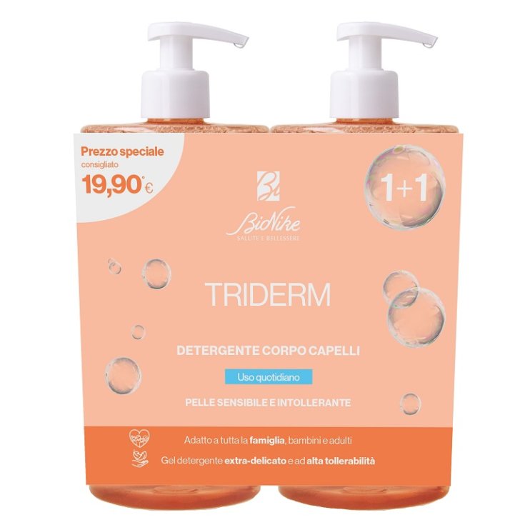 Bionike Triderm Bipack Detergente Corpo Capelli 2x750 ml