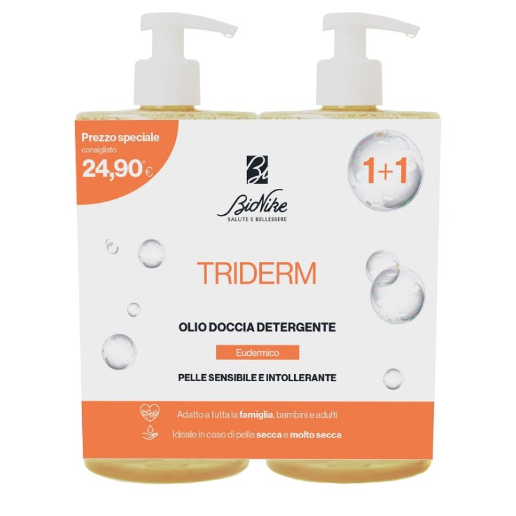 Bionike Triderm Bipack Olio Doccia Detergente 2x750 ml