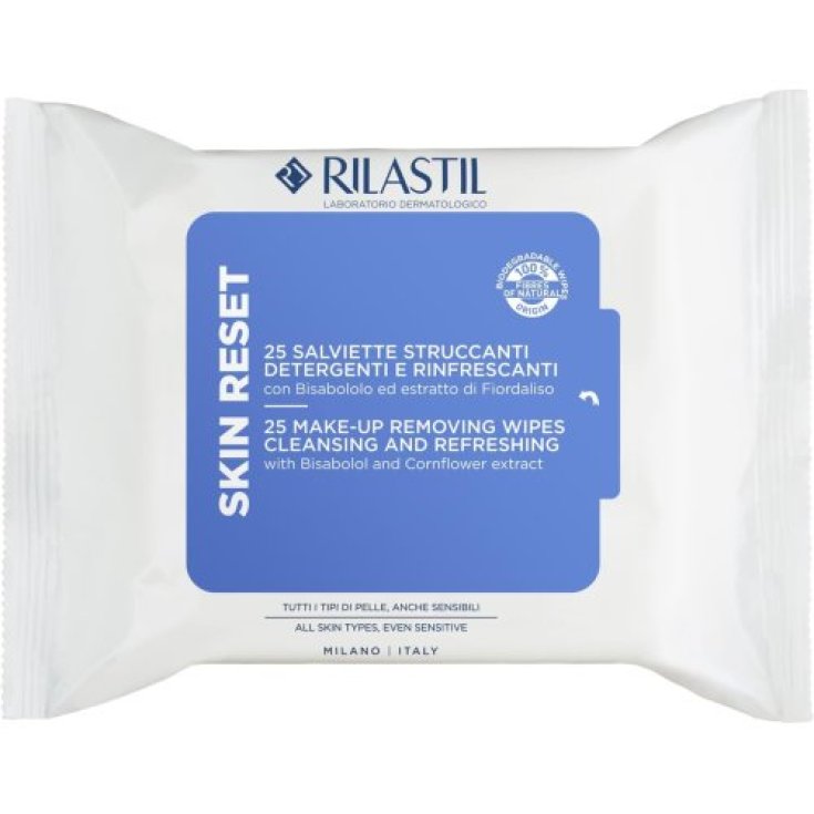 Rilastil Skin Reset Salviette Detergenti, 25 Pezzi 