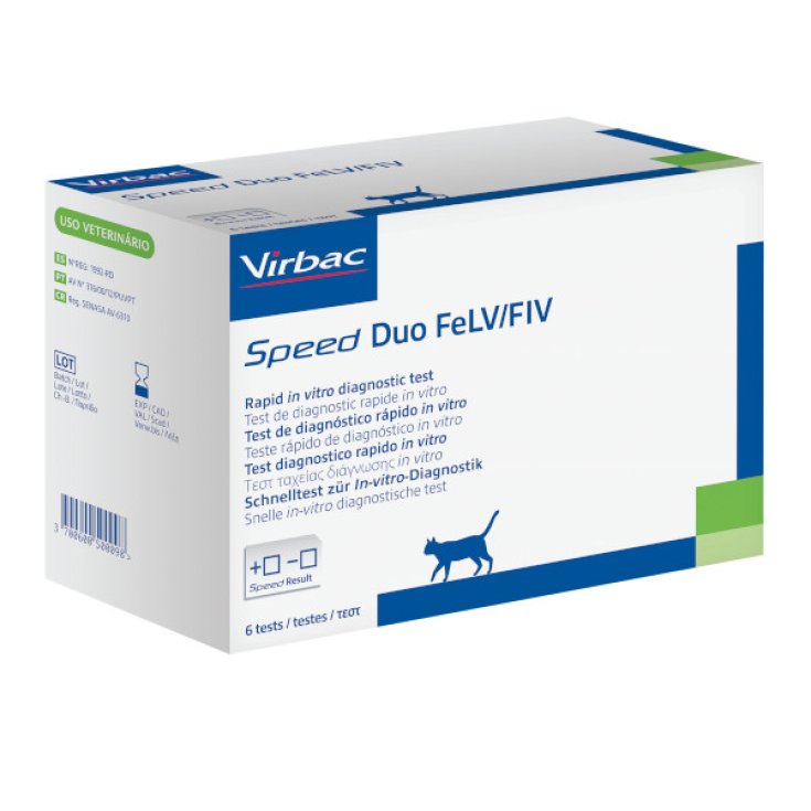 Virbac Speed Duo Felv Fiv 6 Test Diagnostico Felino