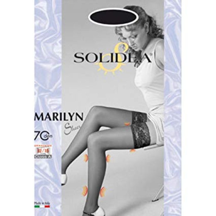 Solidea Marilyn 70 Sheer, Calza Autoreggente Sabbia 4XL-XL