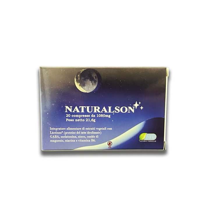Natural Farma Lab Naturalson Integratore per Rilassamento e Sonno, 20 Compresse