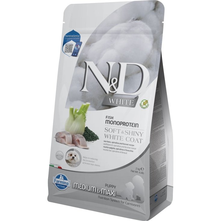 Russo Mangimi N&D White Dog Seabass Puppy Medium/Large 2 Kg